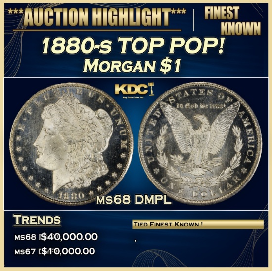 1880-s Morgan Dollar TOP POP! $1 ms68 DMPL SEGS