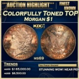 1881-s Morgan Dollar Colorfully Toned TOP POP! $1 ms69 SEGS