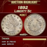 1892 Liberty Nickel 5c ms65+ SEGS