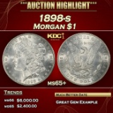 1898-s Morgan Dollar $1 ms65+ SEGS