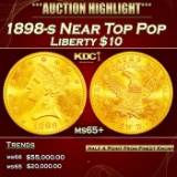 1898-s Gold Liberty Eagle Near Top Pop $10 ms65+ SEGS