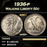 1936-p Walking Liberty Half Dollar 50c ms66+ SEGS