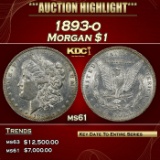 1893-o Morgan Dollar $1 ms61 USCG