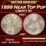 1899 Liberty Nickel Near Top Pop 5c ms67 SEGS