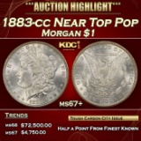 1883-cc Morgan Dollar Near Top Pop $1 ms67+ SEGS