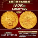 1875-s Gold Liberty Double Eagle $20 ms64 SEGS
