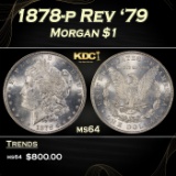1878-p Rev '79 Morgan Dollar $1 Grades ms64