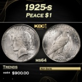 1925-s Peace Dollar $1 Grades ms64