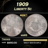 1909 Liberty Nickel 5c Grades ms65