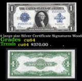 1923 $1 large size Silver Certificate Grades Choice CU Signatures Woods/White