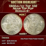 1900-o/cc Top 100 Morgan Dollar Near Top Pop $1 ms66+ SEGS