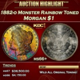 1882-o Morgan Dollar Monster Rainbow Toned $1 ms66+ SEGS