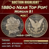 1880-o Morgan Dollar Near Top Pop! $1 ms64+ DMPL SEGS