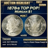 1878-s Morgan Dollar TOP POP! $1 ms68 SEGS