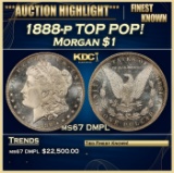 1888-p Morgan Dollar TOP POP! $1 ms67 DMPL SEGS