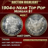 1904-o Morgan Dollar Near Top Pop $1 ms67 DMPL SEGS