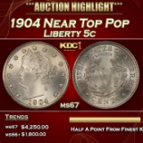 1904 Liberty Nickel Near Top Pop 5c ms67 SEGS