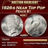 1926-s Peace Dollar Near Top Pop $1 ms66+ SEGS
