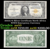 1935A $1 Silver Certificate North Africa WWII Emergency Currency Grades Select AU