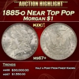 1885-o Morgan Dollar Near Top Pop $1 ms67+ SEGS