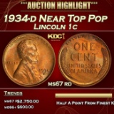 1934-d Lincoln Cent Near Top Pop 1c ms67 rd SEGS
