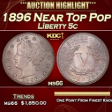 1896 Liberty Nickel Near Top Pop 5c ms66 SEGS
