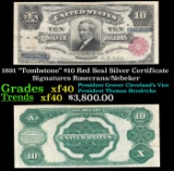 1891 $10 Red Seal Silver Certificate 