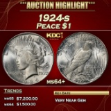 1924-s Peace Dollar $1 ms64+ SEGS