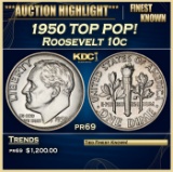1950 Proof Roosevelt Dime TOP POP! 10c pr69 SEGS