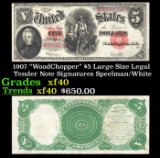 1907 $5 Large Size Legal Tender Note 