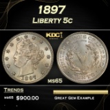 1897 Liberty Nickel 5c Grades ms65