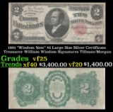 1891 $2 Large Size Silver Certificate 