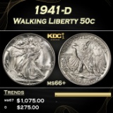1941-d Walking Liberty Half Dollar 50c ms66+ SEGS