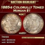 1885-s Morgan Dollar Colorully Toned $1 ms65+ SEGS