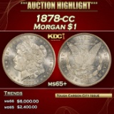 1878-cc Morgan Dollar $1 ms65+ SEGS