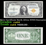 1935A $1 Silver Certificate North Africa WWII Emergency Currency Grades Choice CU