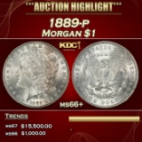 1889-p Morgan Dollar $1 ms66+ SEGS