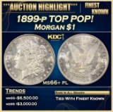 1899-p Morgan Dollar TOP POP! $1 ms66+ pl SEGS