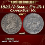 1823/2 Capped Bust Dime Small E's JR-1 10c ms63 SEGS