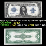 1923 $1 large size Silver Certificate Grades xf Signatures Speelman/White