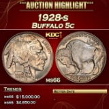 1928-s Buffalo Nickel 5c ms66 SEGS