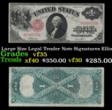 1917 $1 Large Size Legal Tender Note Grades vf++ Signatures Elliott/White