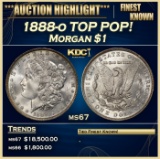 1888-o Morgan Dollar TOP POP! $1 ms67 SEGS