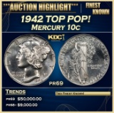 1942 Proof Mercury Dime TOP POP! 10c pr69 SEGS