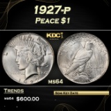 1927-p Peace Dollar $1 Grades ms64