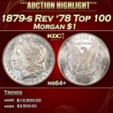 1879-s Rev '78 Top 100 Morgan Dollar $1 ms64+ SEGS