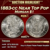 1883-cc Morgan Dollar Near Top Pop $1 ms67+ SEGS