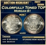 1881-s Morgan Dollar Colorfully Toned TOP POP! $1 ms69 SEGS