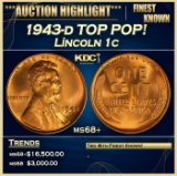 1943-d Lincoln Cent TOP POP! 1c ms68+ SEGS