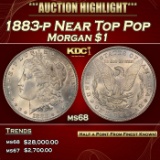 1883-p Morgan Dollar Near Top Pop $1 ms68 SEGS